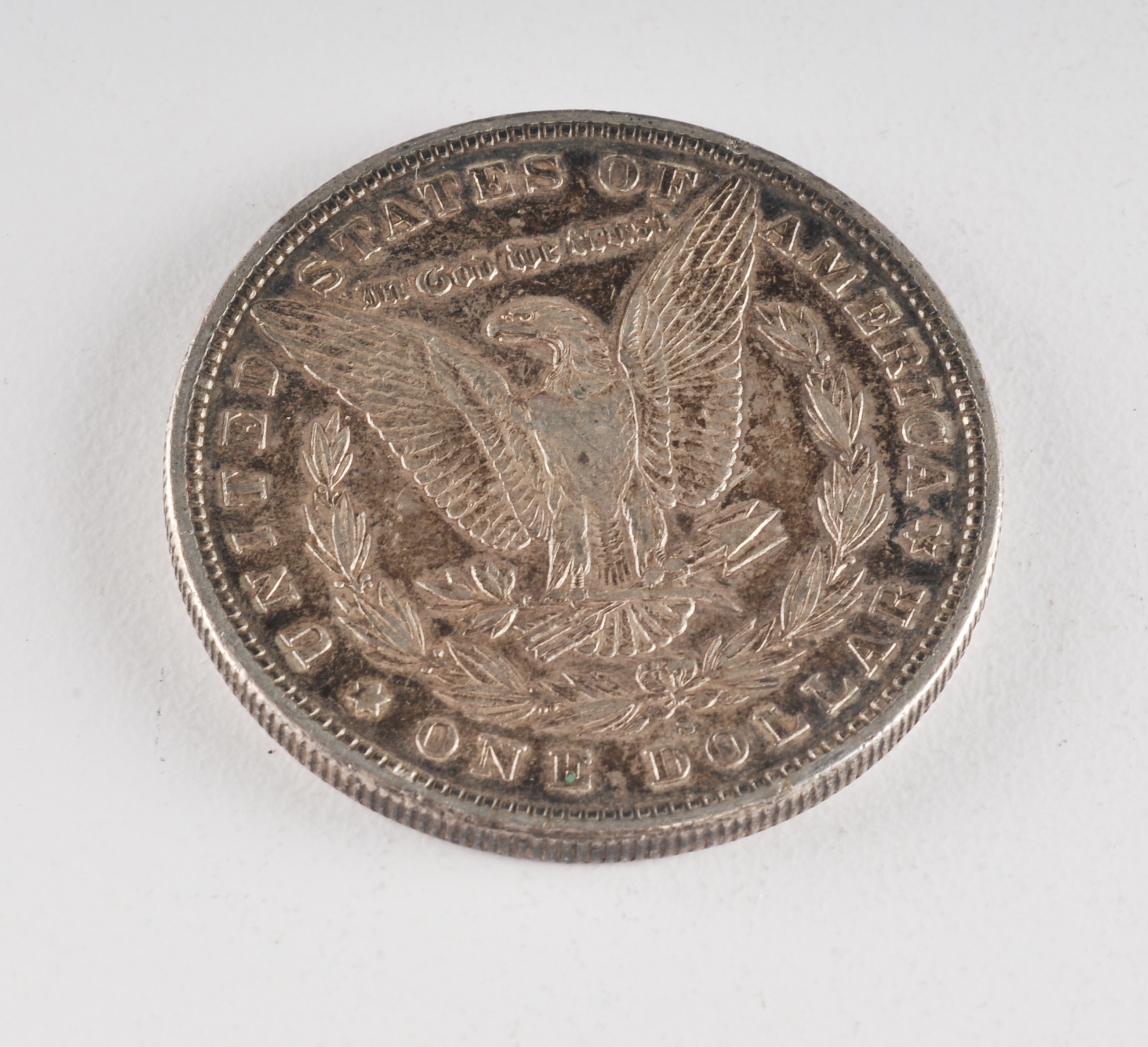 1890 S Morgan silver dollar