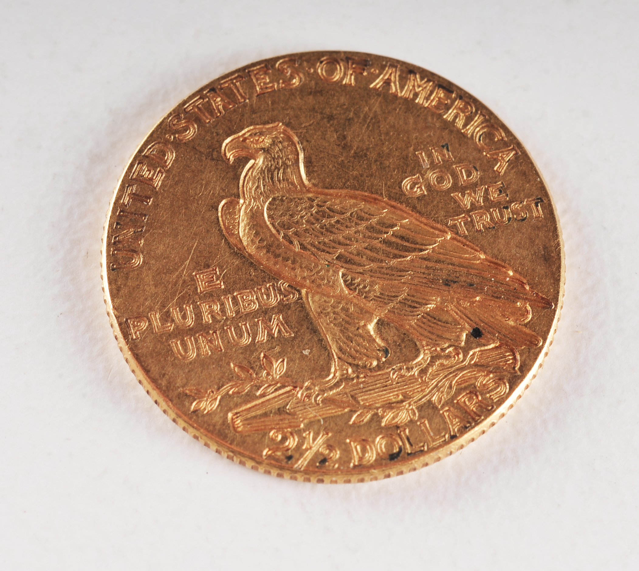 1913 $2 1/2 dollar Indian Head gold coin
