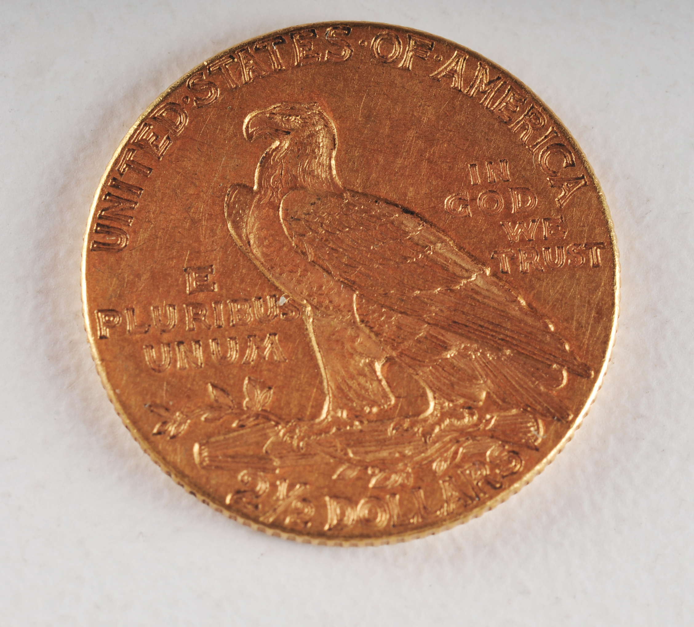 1909 $2 1/2 dollar Indian Head gold coin