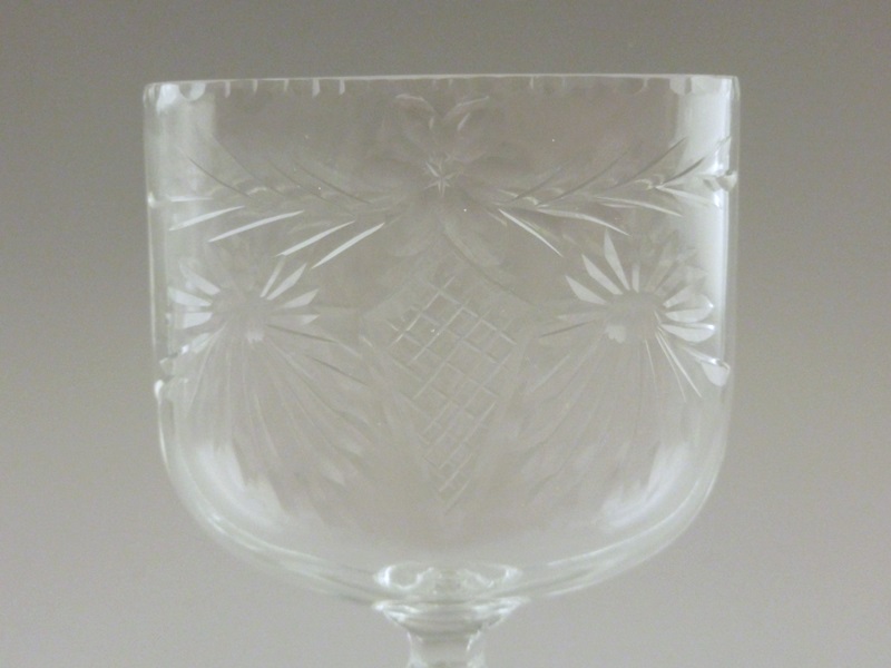 Pair of Crystal Stem Vases 