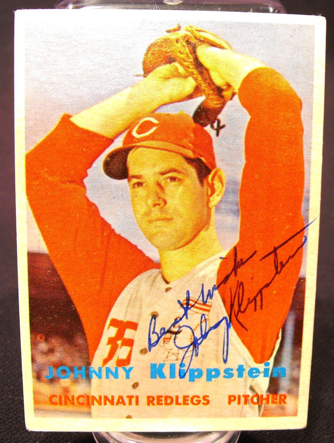 (3) Signed Cincinnati Reds Baseball Cards