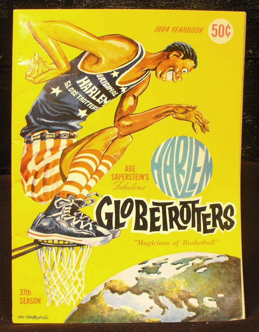 (2) Vintage Harlem Globetrotters Basketball Programs