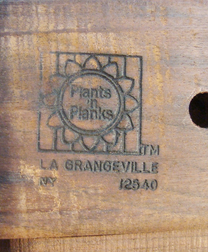 Plants n Planks vintage wooden car. 