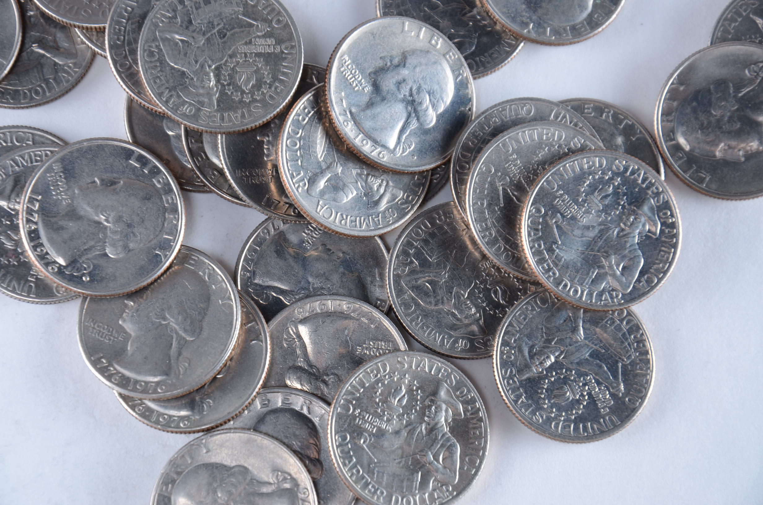 Group of (49) Bicentennial George Washington Quarters