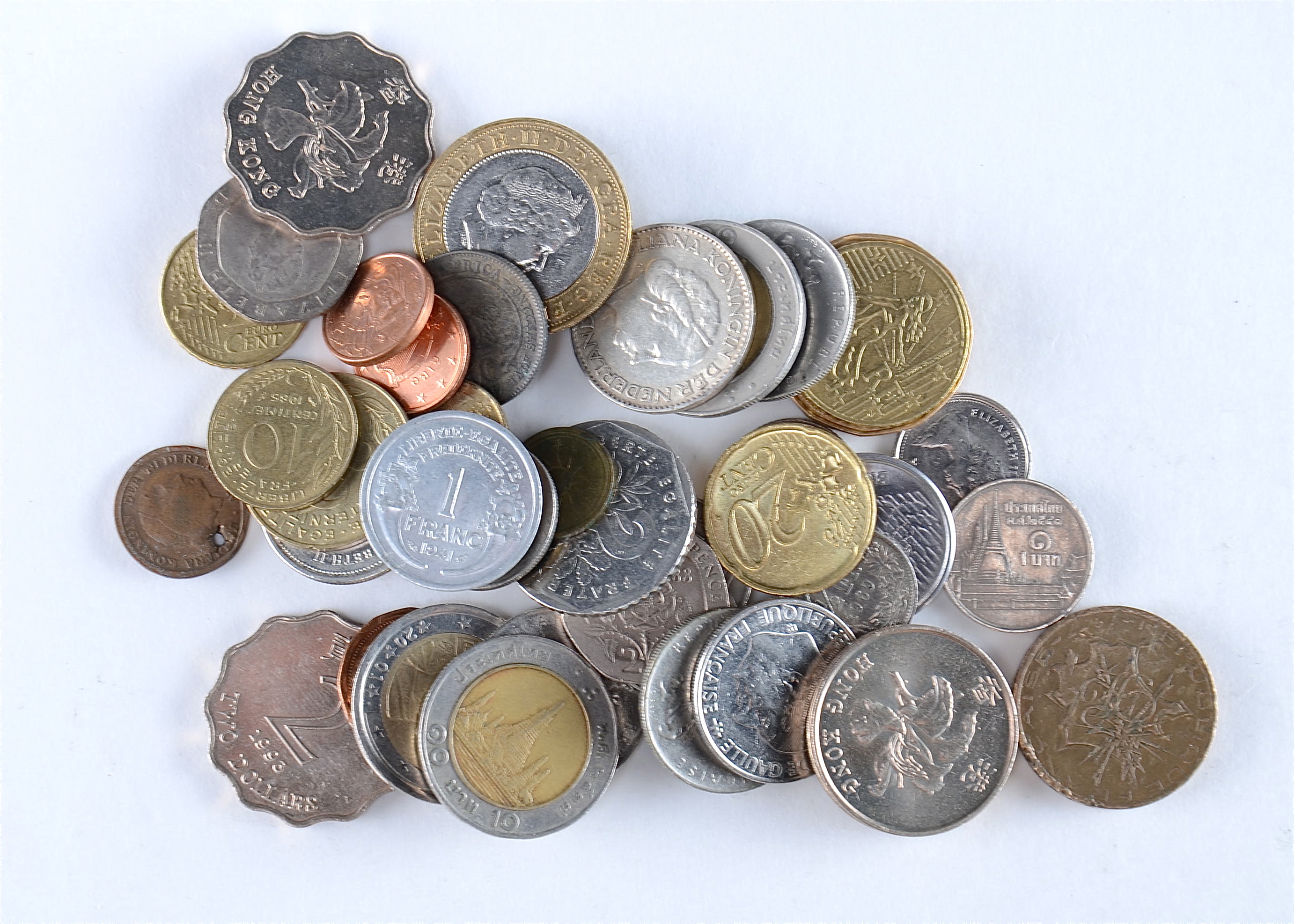 Group of (46) foreign coins