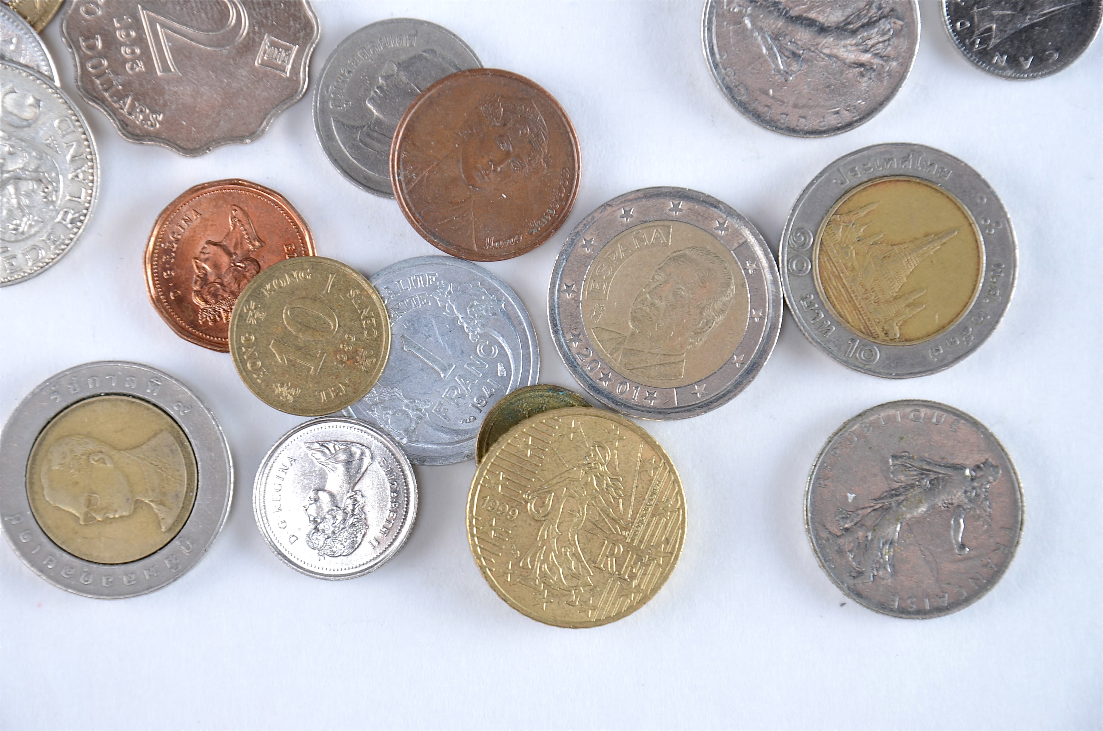 Group of (46) foreign coins