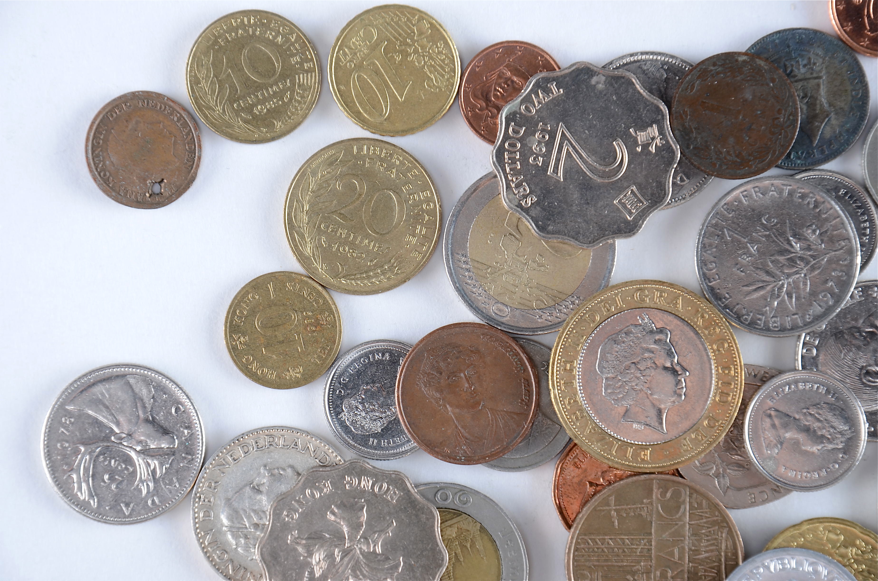 Group of (46) foreign coins