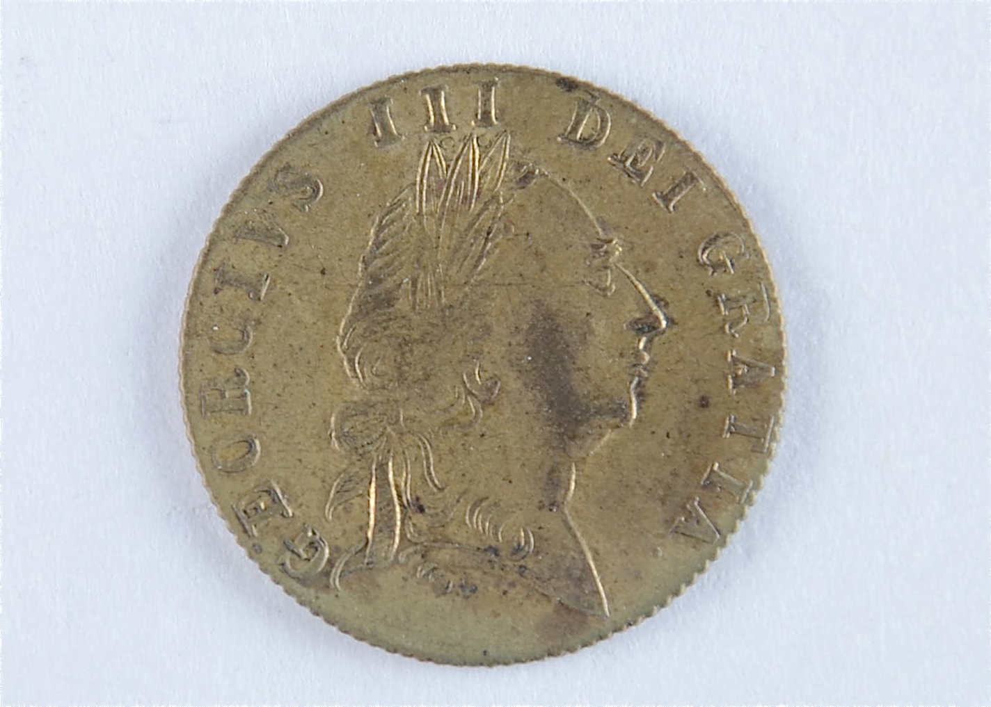 1768 George III "In Memory of the Good Old Days" brass token