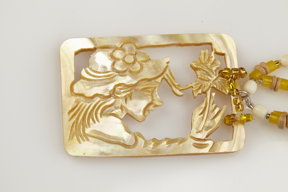 Lot of costume jewelry and dainty floral dresser tray