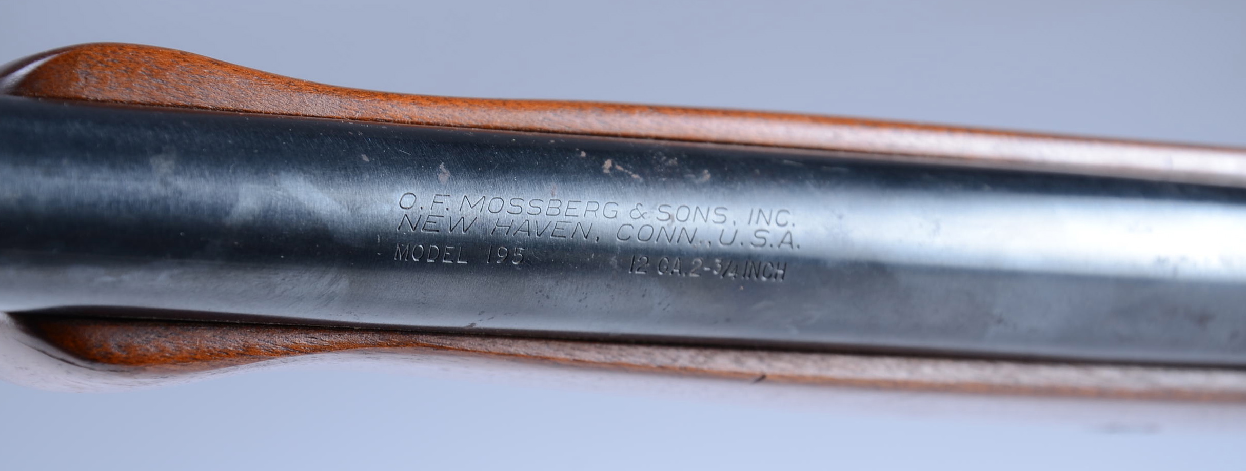 MOSSBERG Model 195 - 3-Shot, Takedown, 12 gauge , 2 shell detachable magazine.  