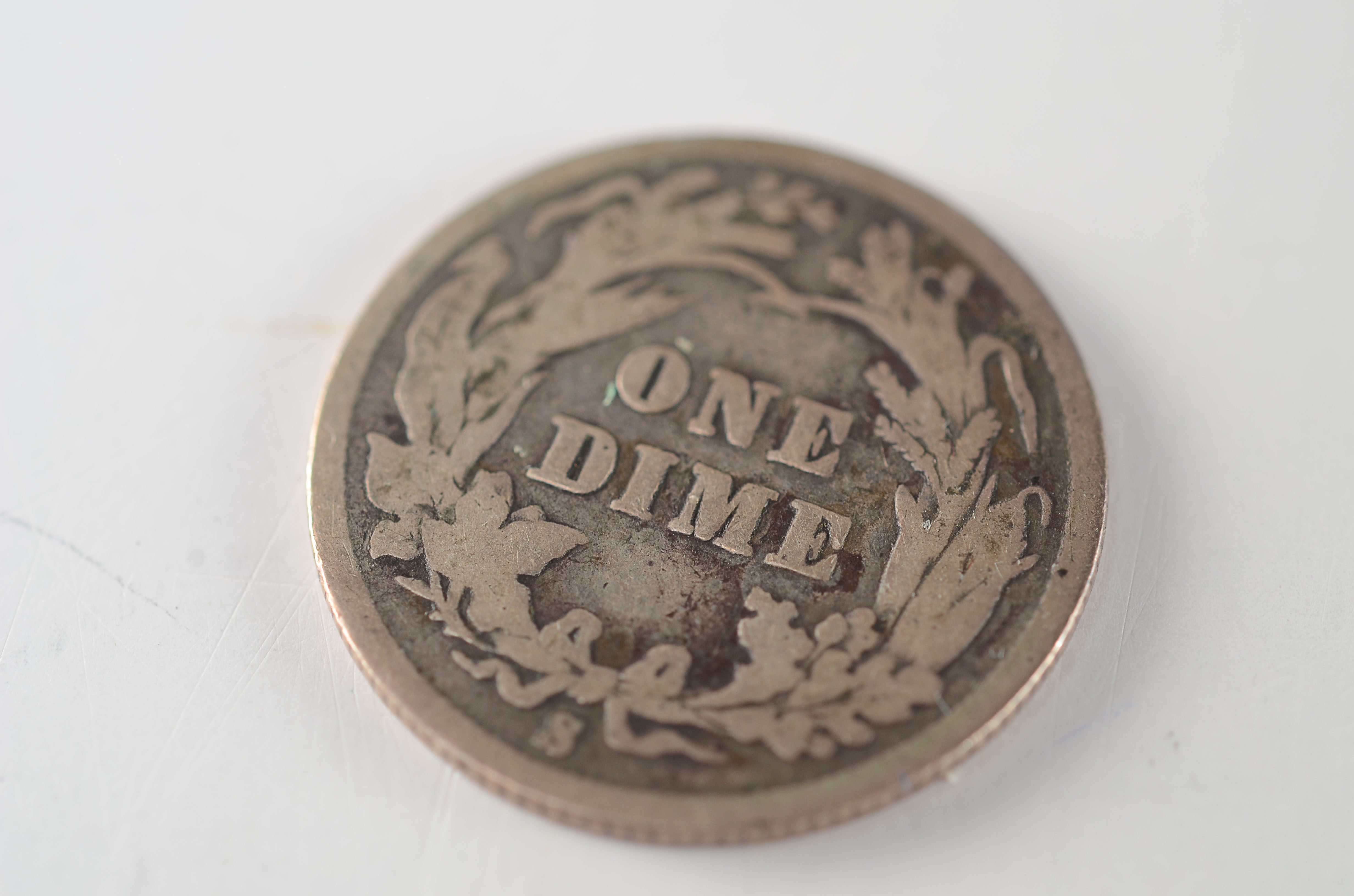 1892 S First year of issue Barber silver dime