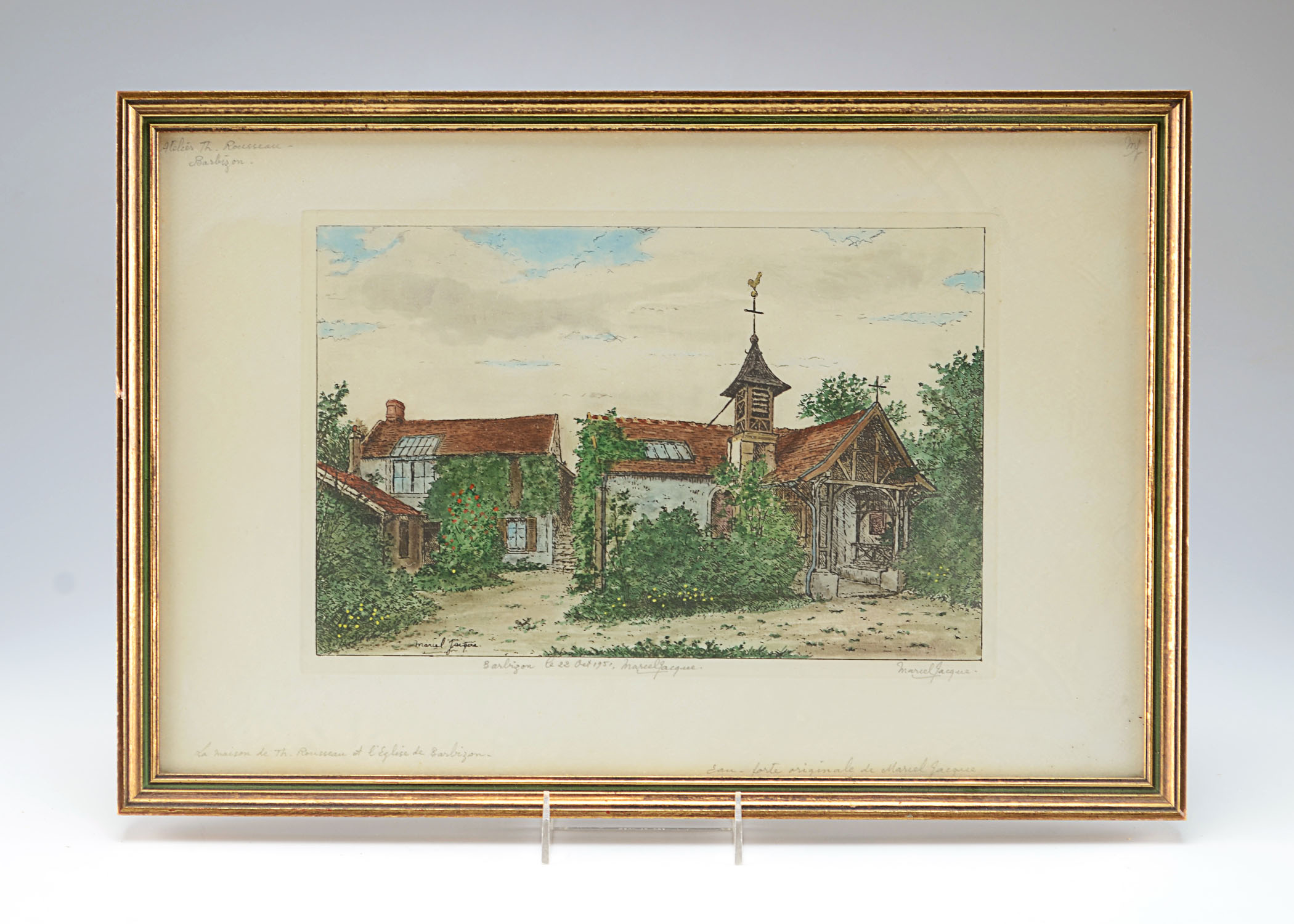 Original Marcel Jacques Color Etching