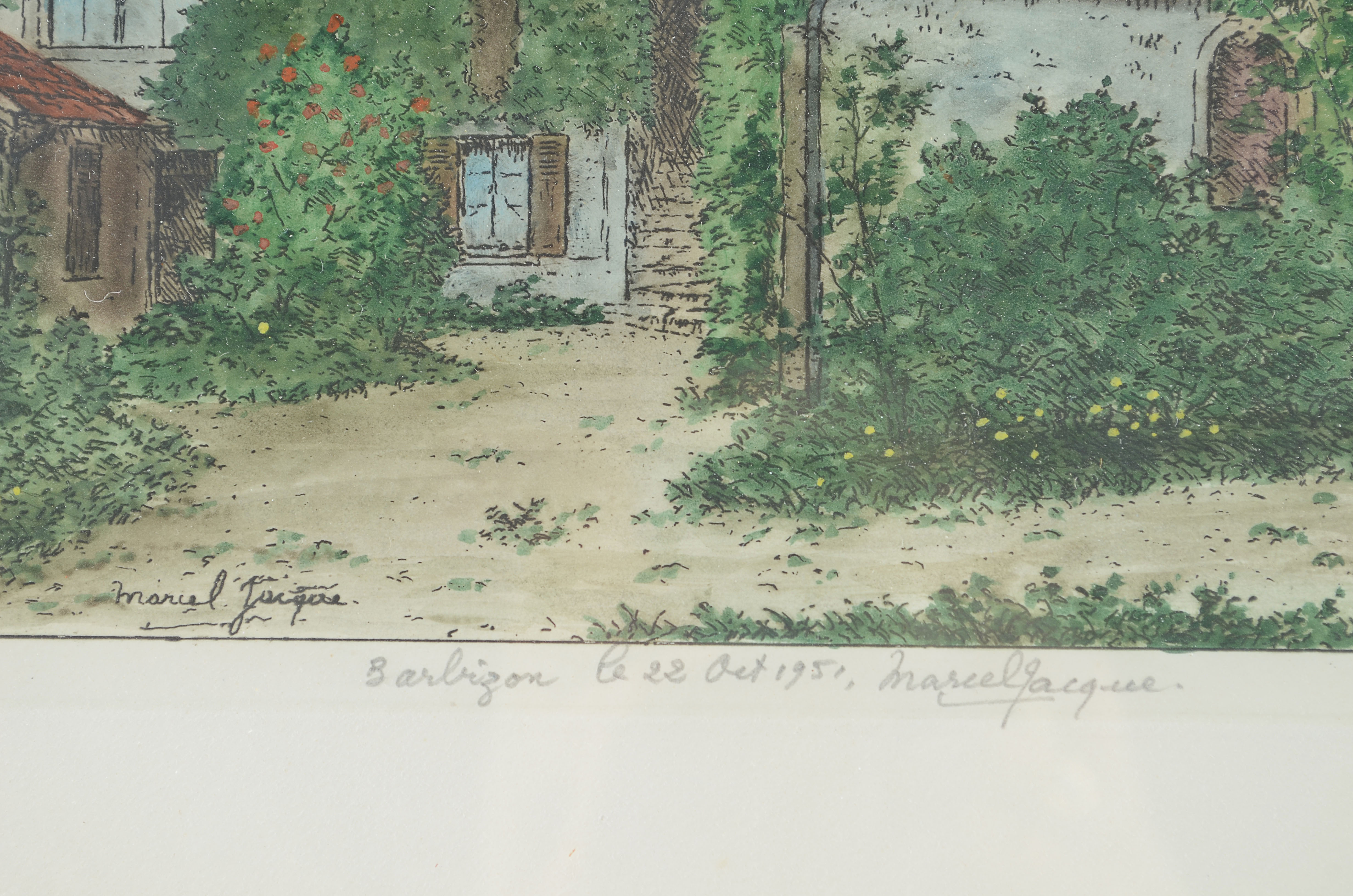 Original Marcel Jacques Color Etching