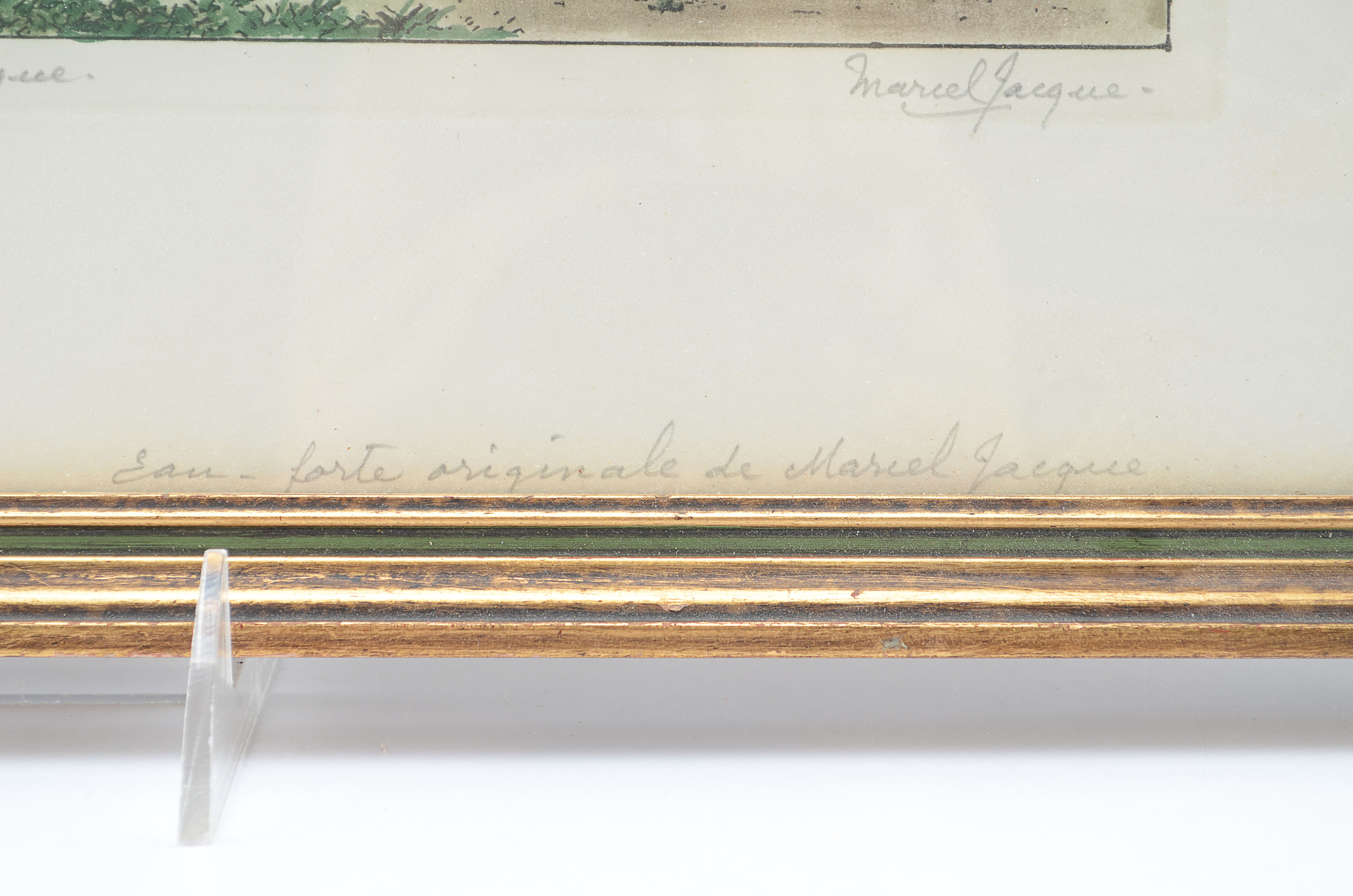 Original Marcel Jacques Color Etching