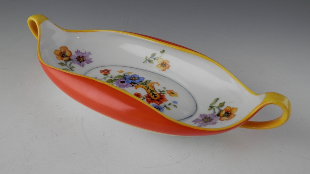 Unique Vintage Rolled Rim Dish