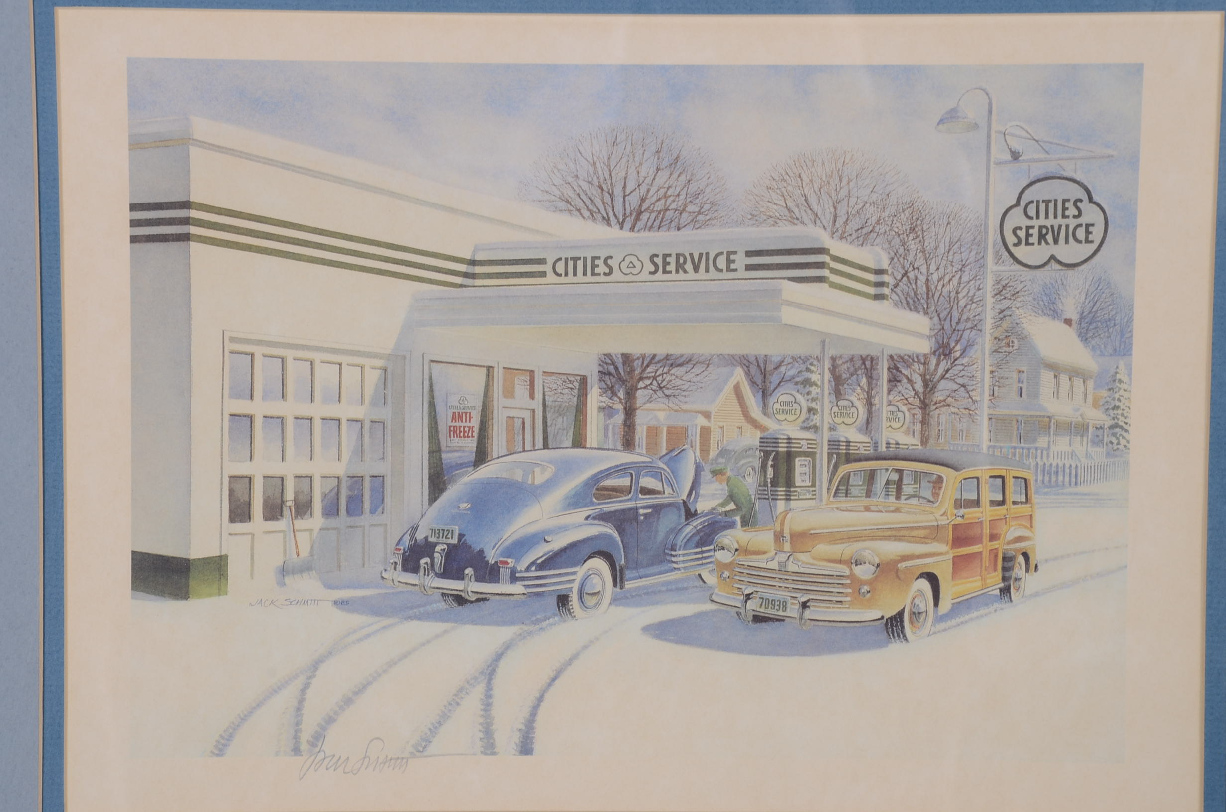 Pair of Original Jack Schmitt Photo Offset Lithography Print