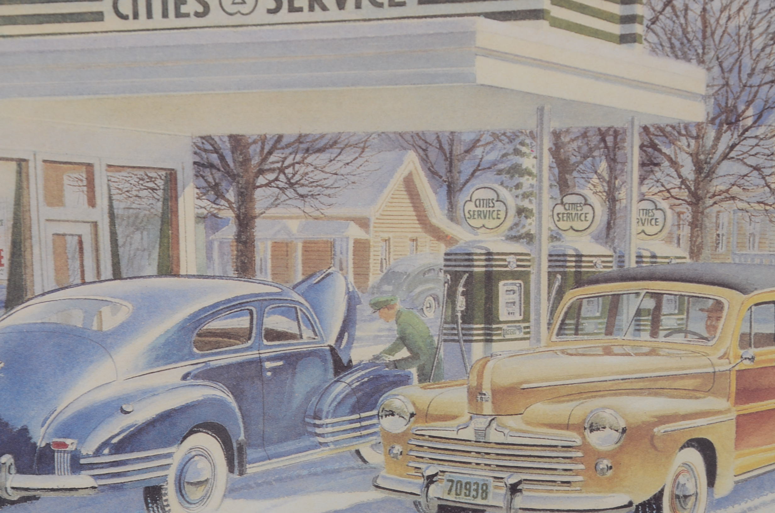 Pair of Original Jack Schmitt Photo Offset Lithography Print