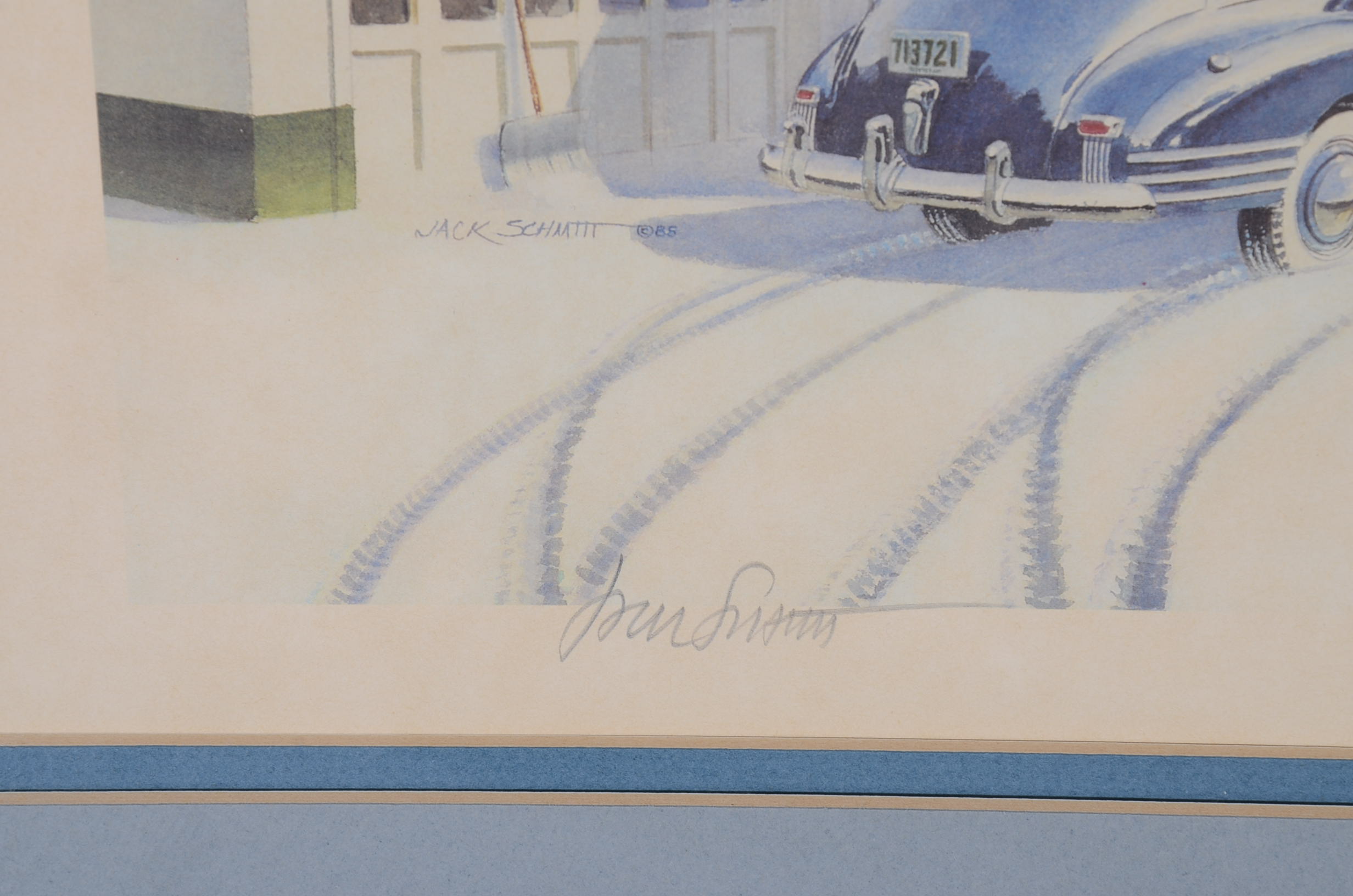 Pair of Original Jack Schmitt Photo Offset Lithography Print