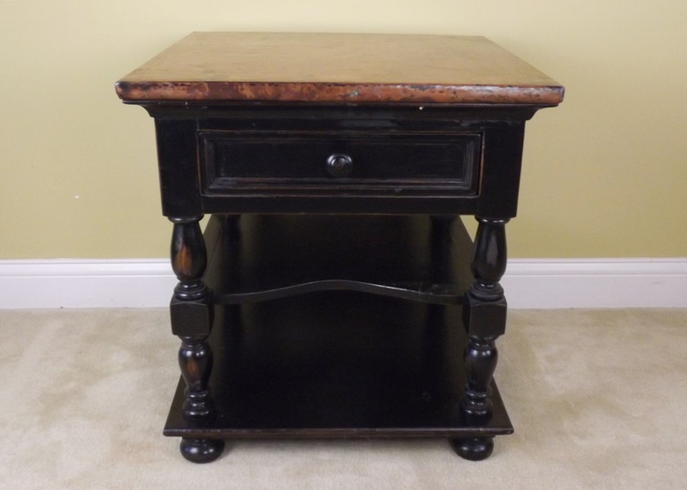 Cobrizo Hammered Copper Side Table by Arhaus Furniture