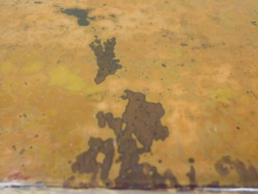 Cobrizo Hammered Copper Side Table by Arhaus Furniture