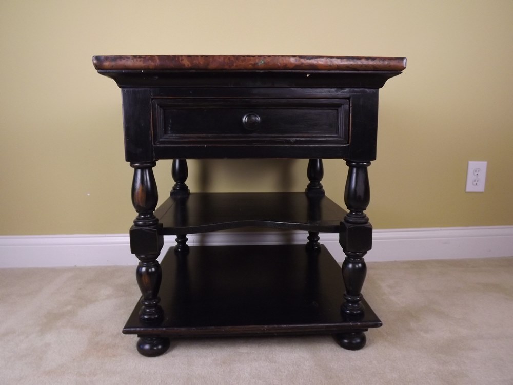 Cobrizo Hammered Copper Side Table by Arhaus Furniture