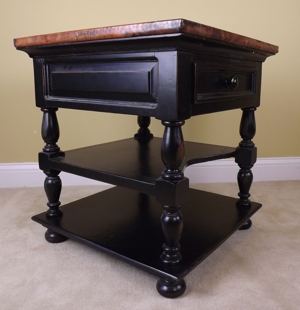 Cobrizo Hammered Copper Side Table by Arhaus Furniture