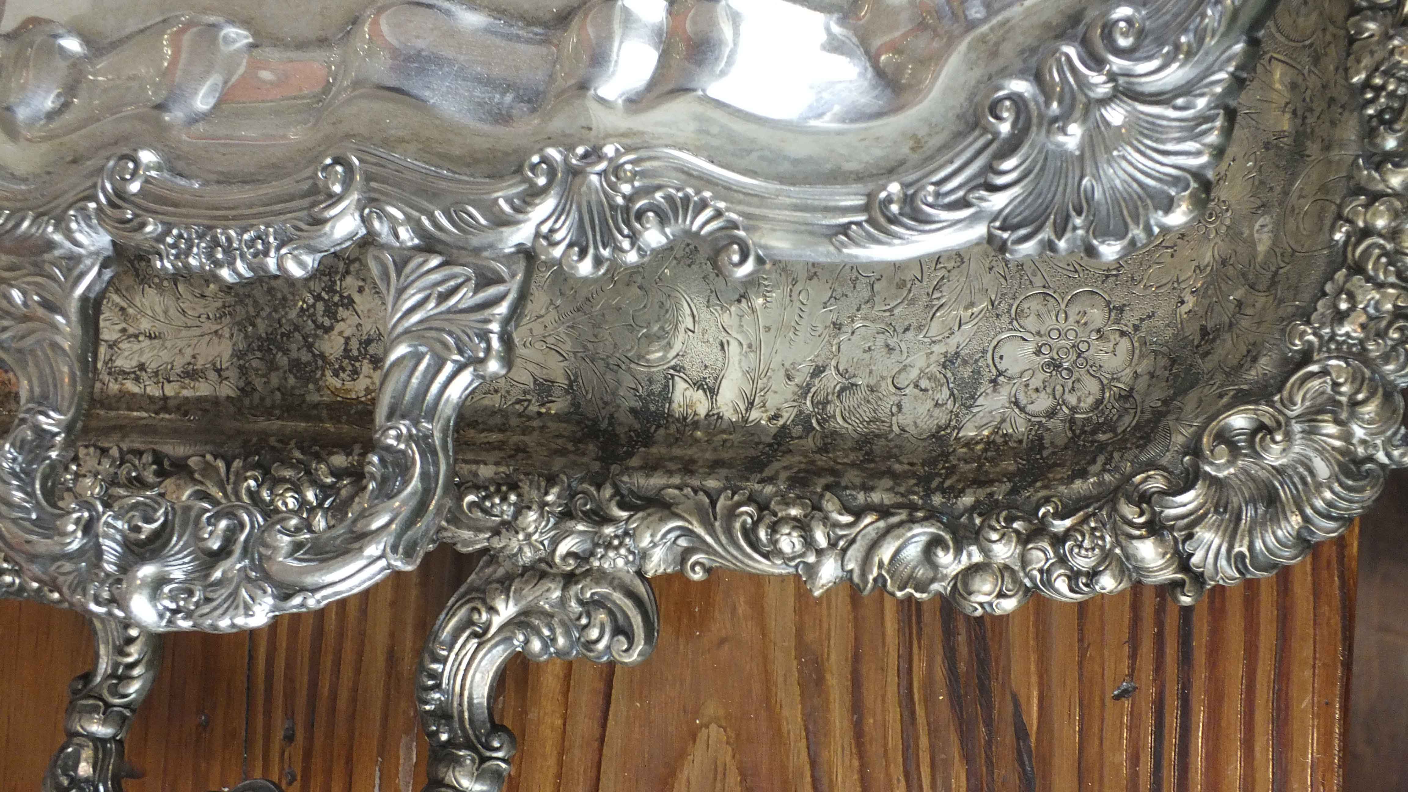 Large Silver Plate Tray and More.