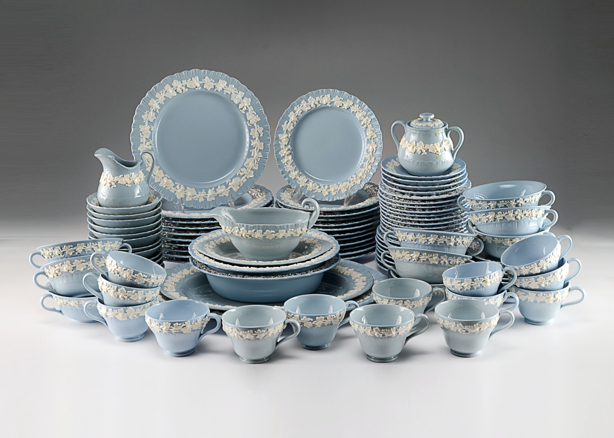 Wedgwood Embossed Queens Ware Lot