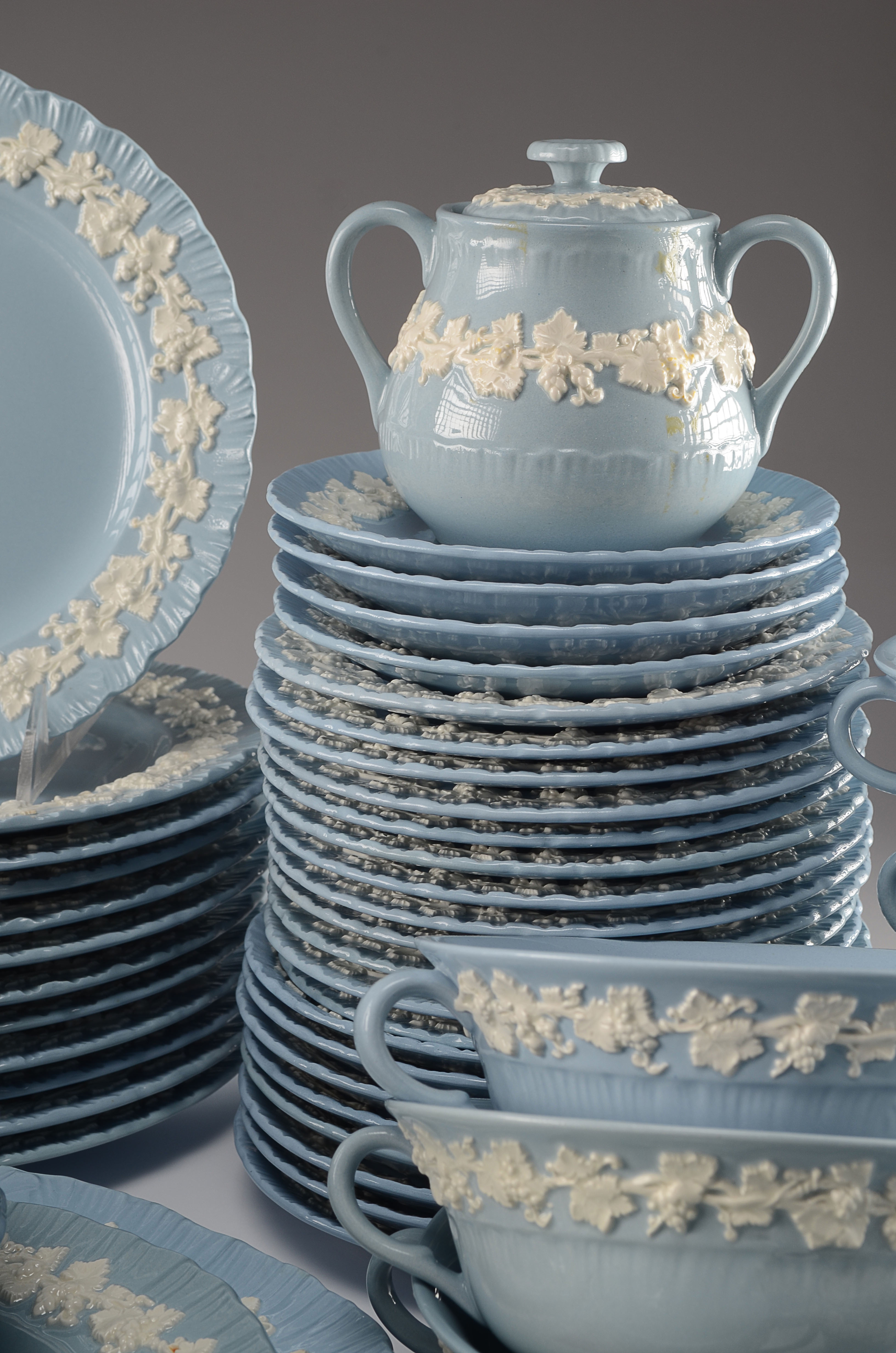 Wedgwood Embossed Queens Ware Lot