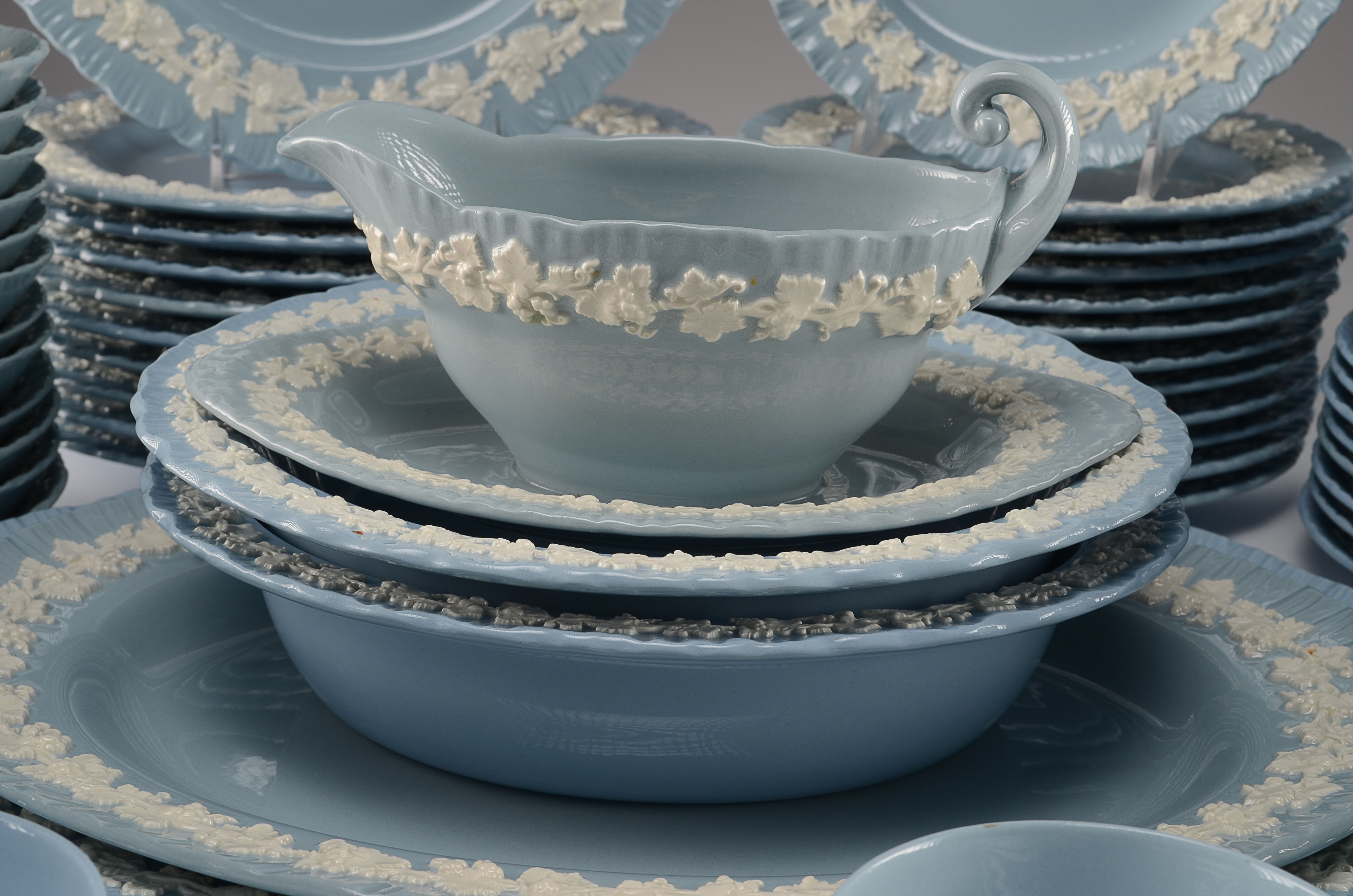 Wedgwood Embossed Queens Ware Lot