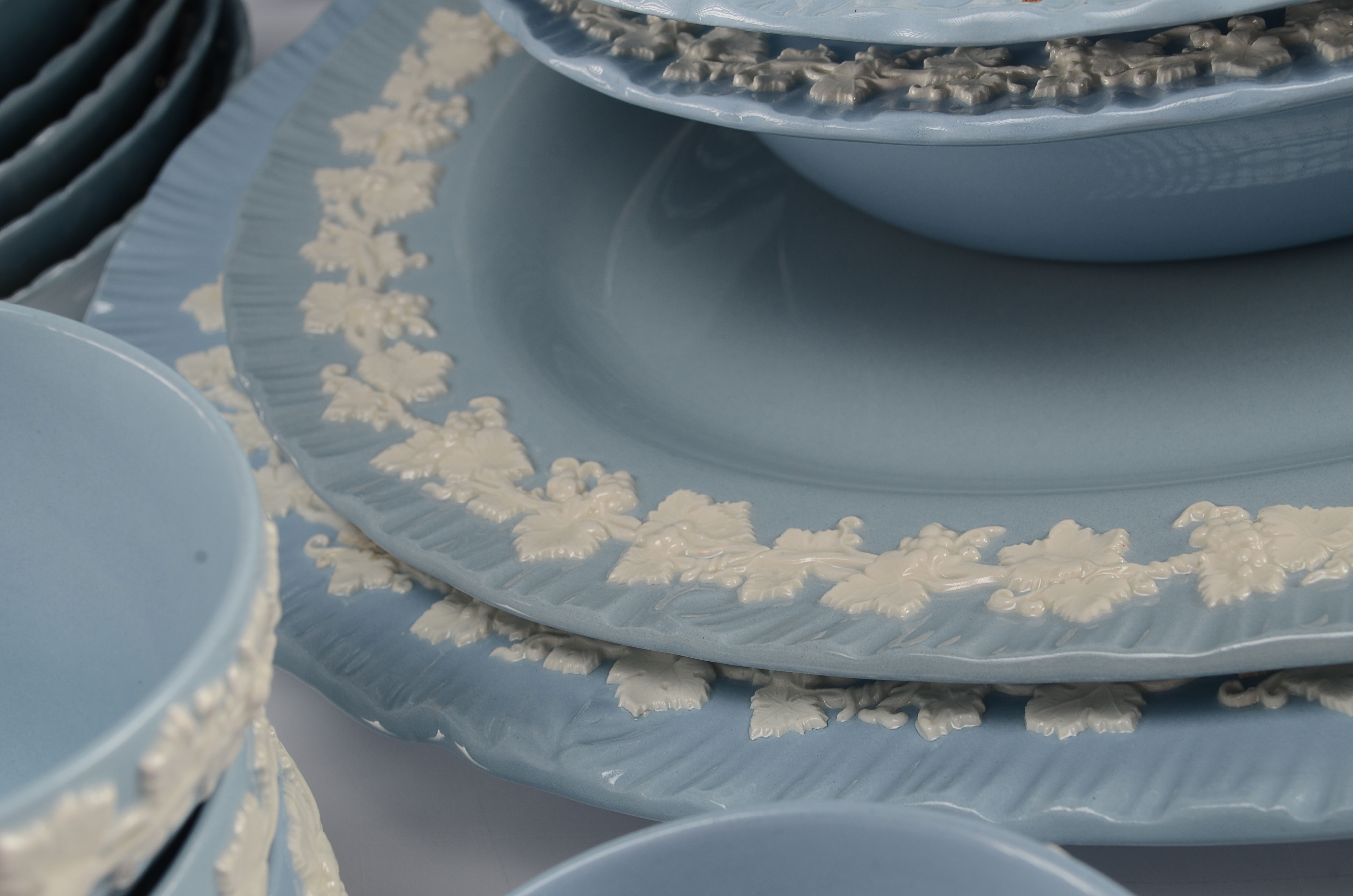 Wedgwood Embossed Queens Ware Lot