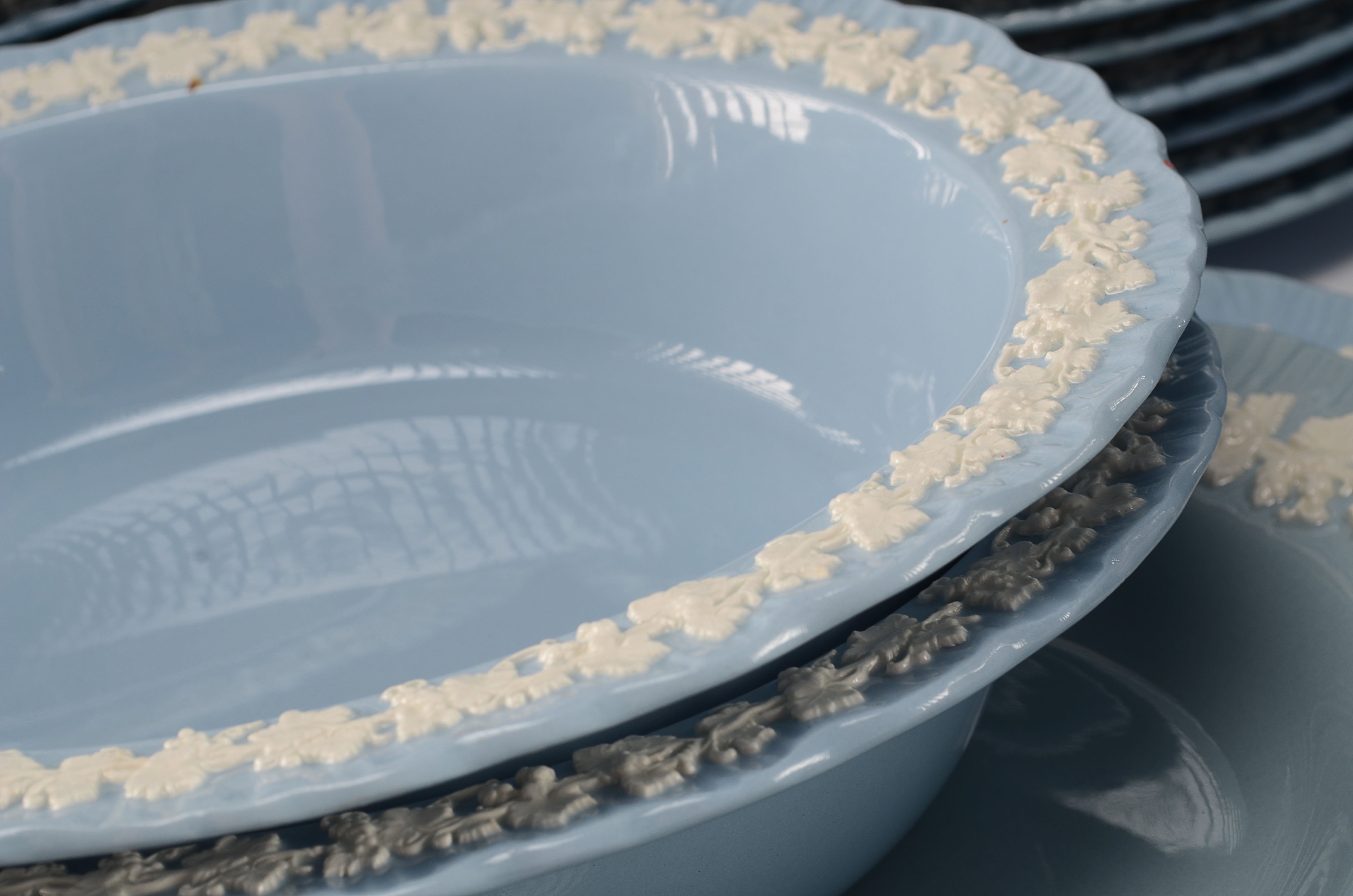 Wedgwood Embossed Queens Ware Lot