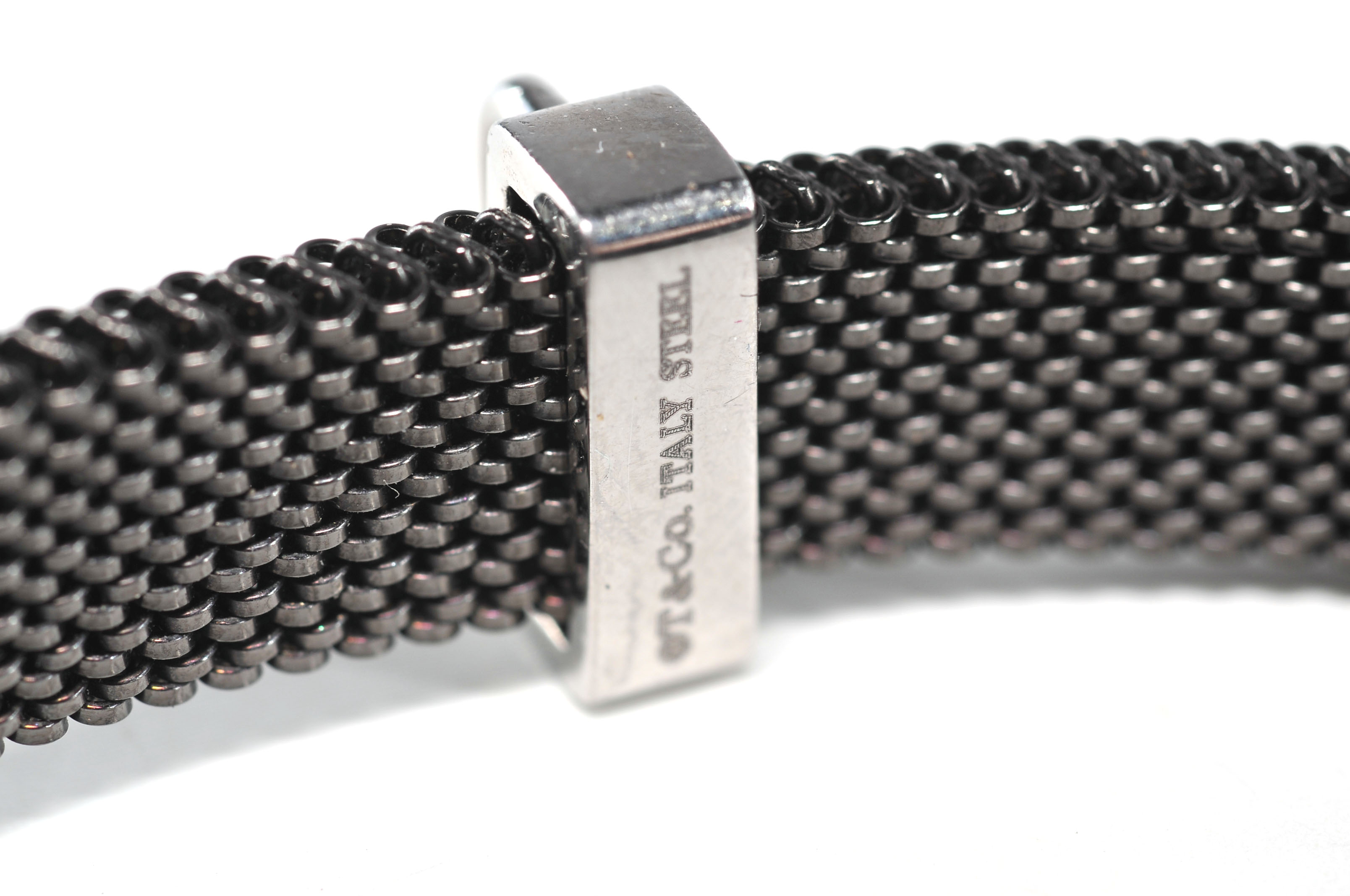 Tiffany and Co. Black Stretchable Charm Bracelet