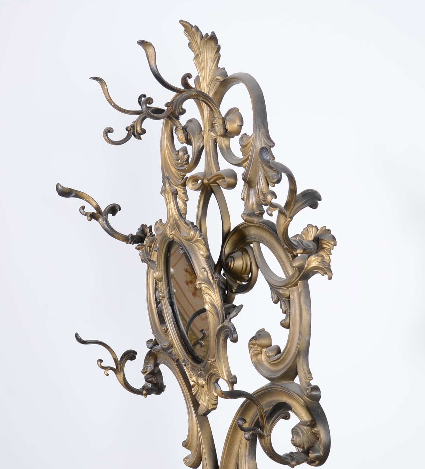 Victorian Cast Iron Hall Tree With Umbrella Stand 