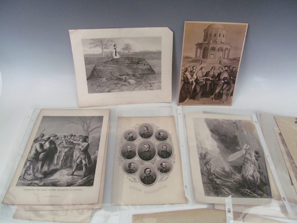 Grouping of Book Plate Prints & Ephemera