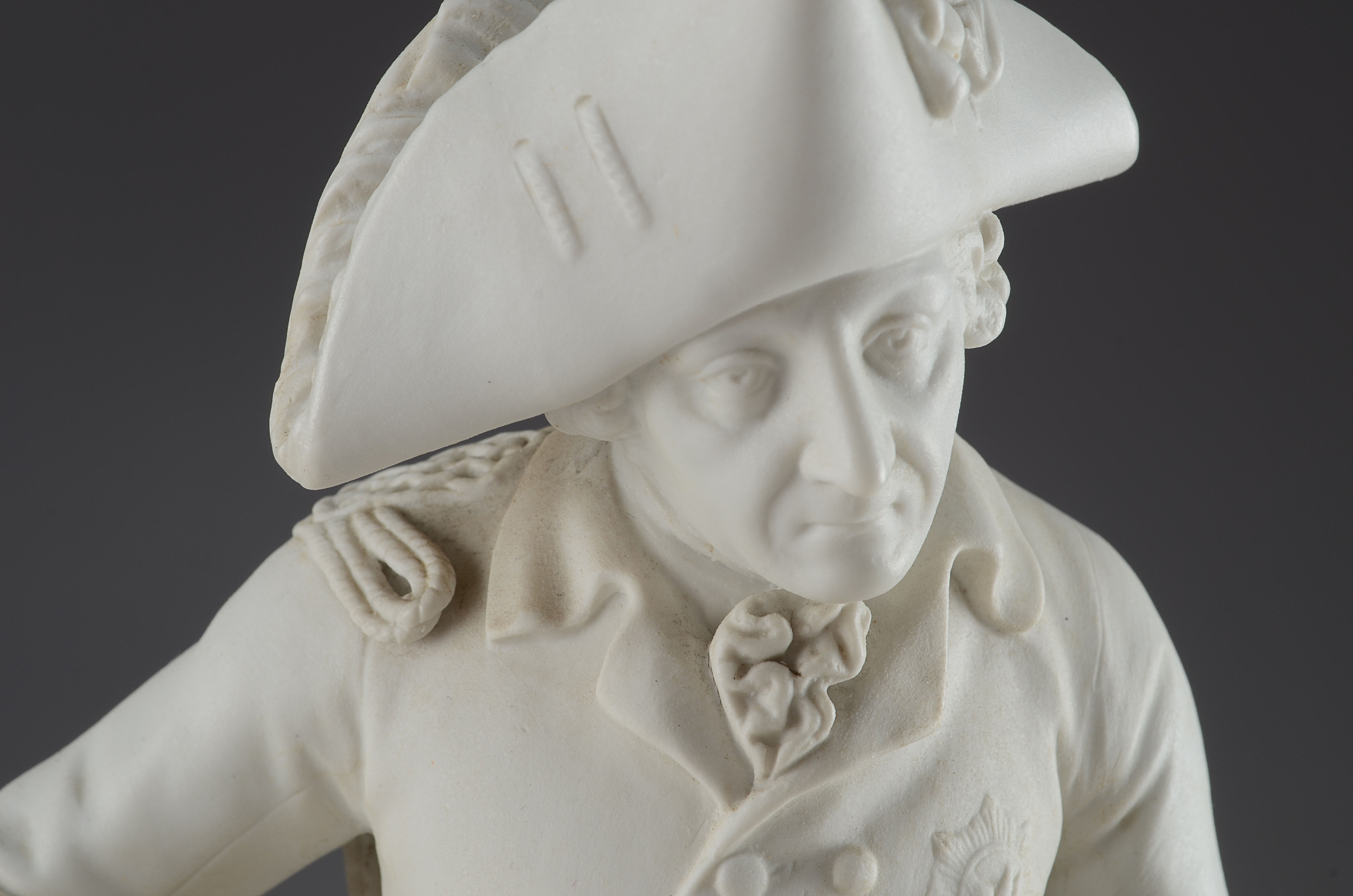 Amazing Unglazed KPM Porcelain Frederick the Great Statue