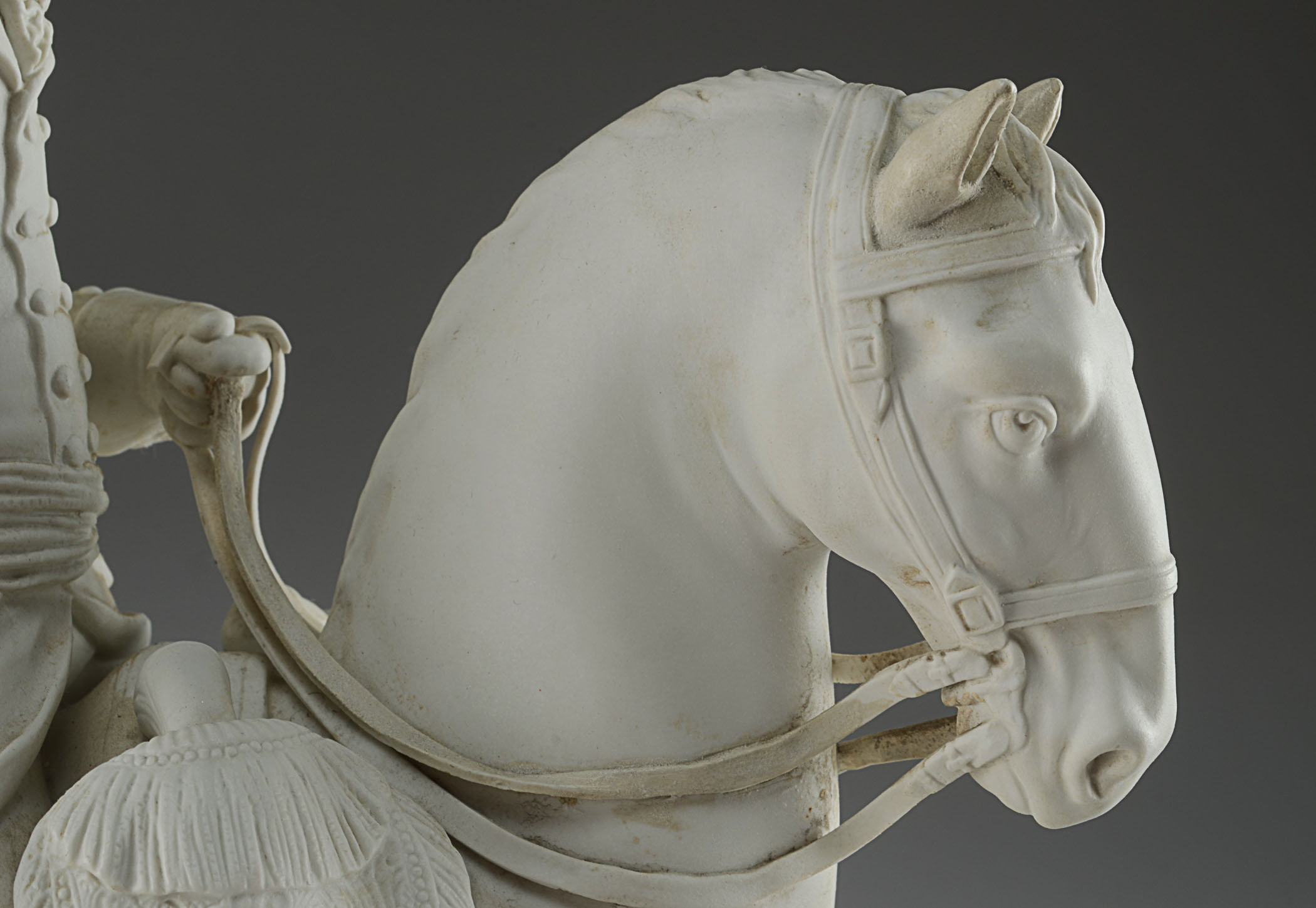 Amazing Unglazed KPM Porcelain Frederick the Great Statue