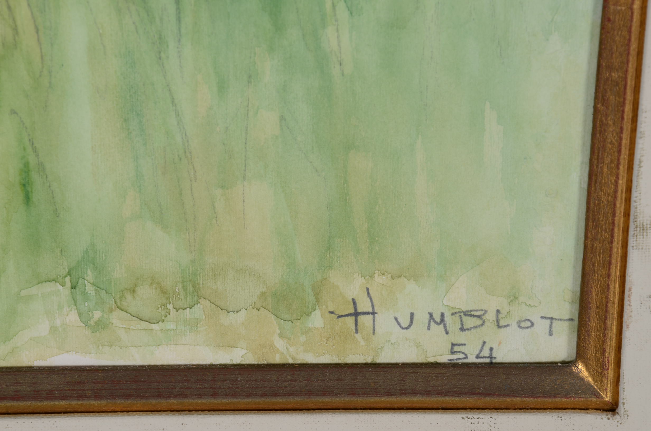 Original Robert Humblot Watercolor on Paper Painting