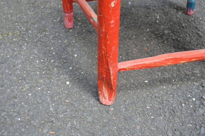 Antique Hand Painted Ladder Back Chair