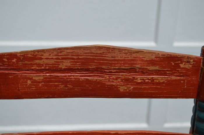 Antique Hand Painted Ladder Back Chair