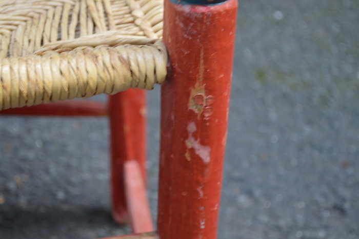 Antique Hand Painted Ladder Back Chair