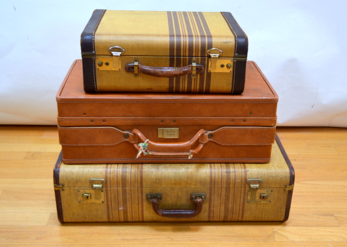 3 Vintage Suitcases
