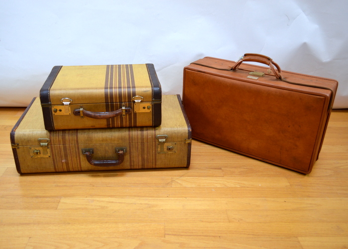 3 Vintage Suitcases