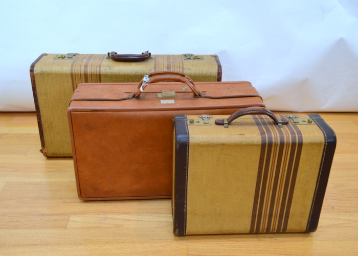 3 Vintage Suitcases