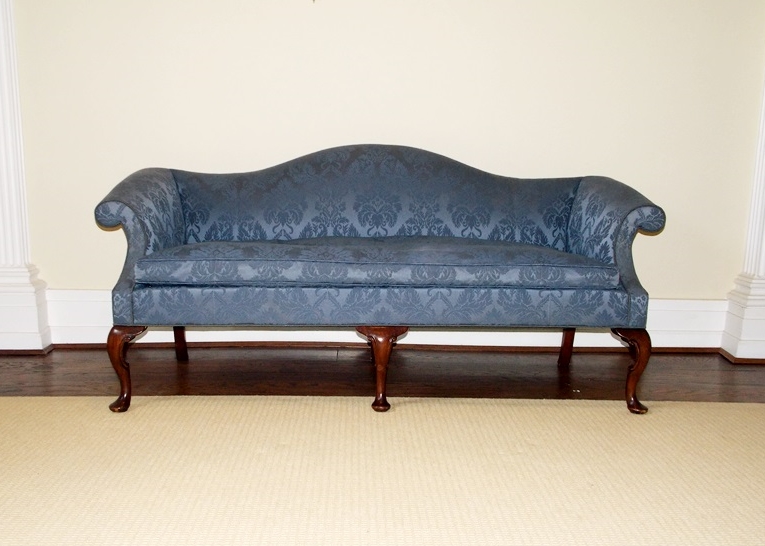 Vintage Queen Anne Style Sofa