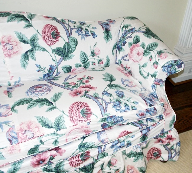 Vintage Queen Anne Style Sofa