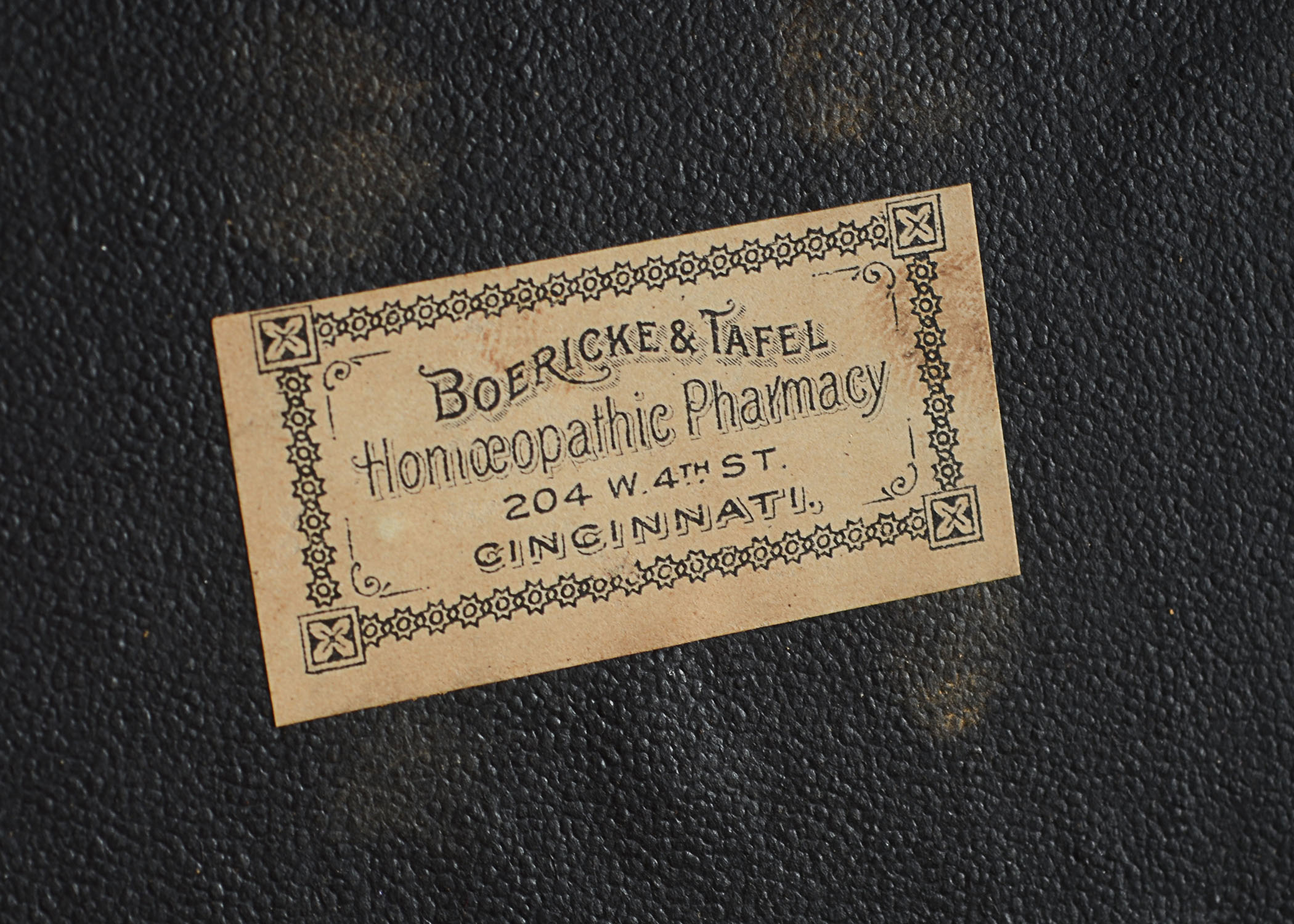 Antique Apothecary Chest with 23 Glass Vials