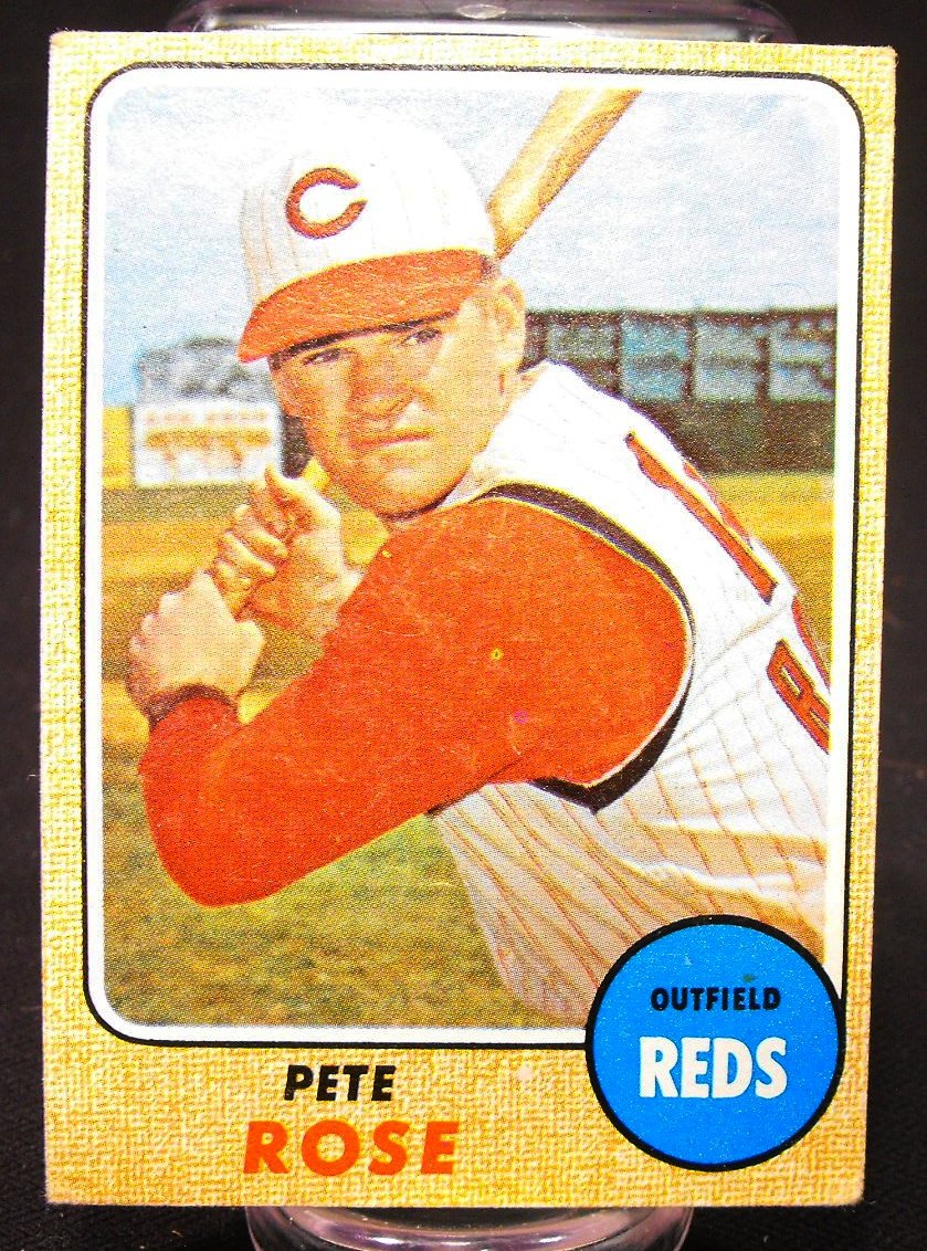 1967 & 1968 Pete Rose Topps Baseball Cards