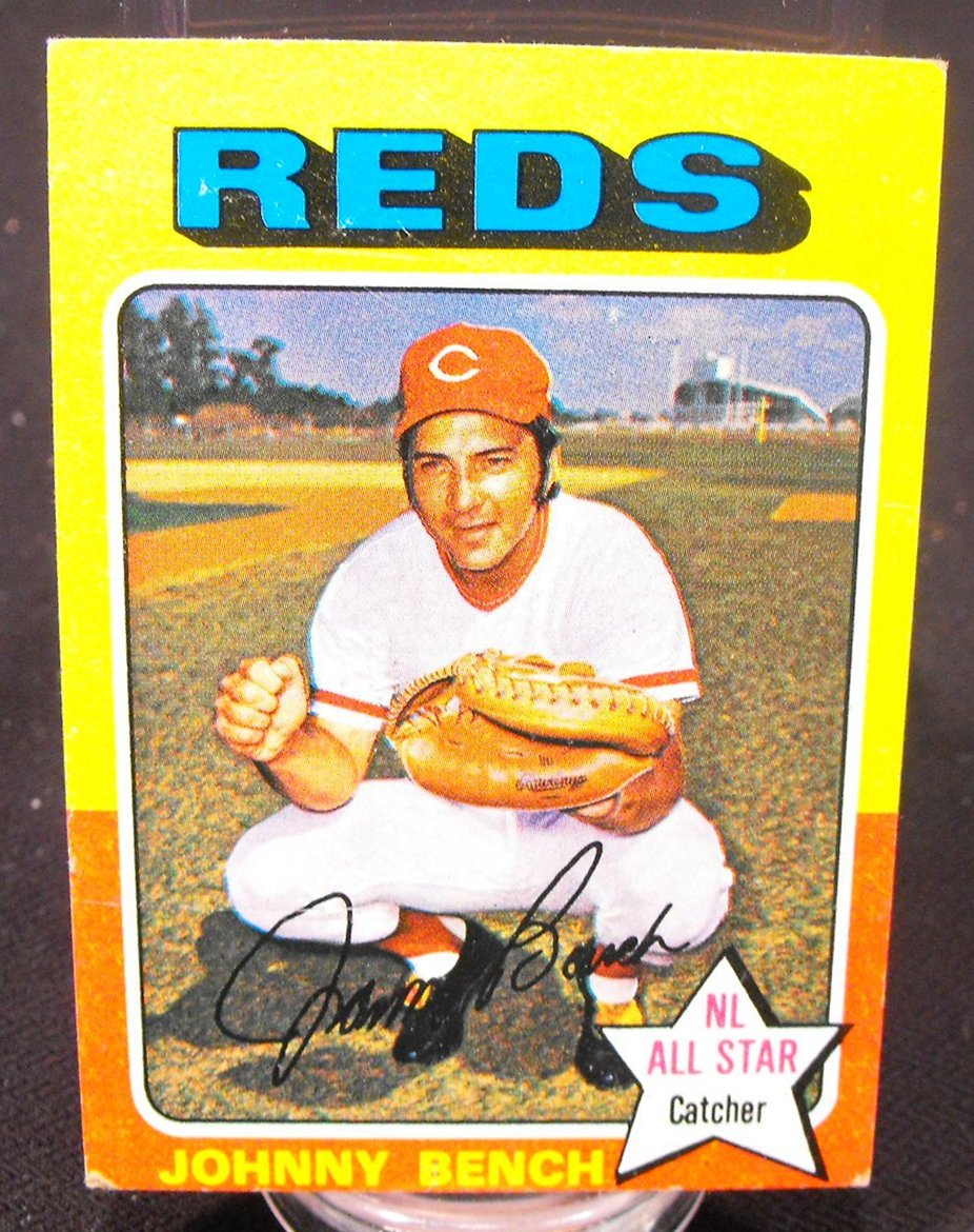 HOF 1970 & 1975 (Mini) Johnny Bench Topps Baseball Cards