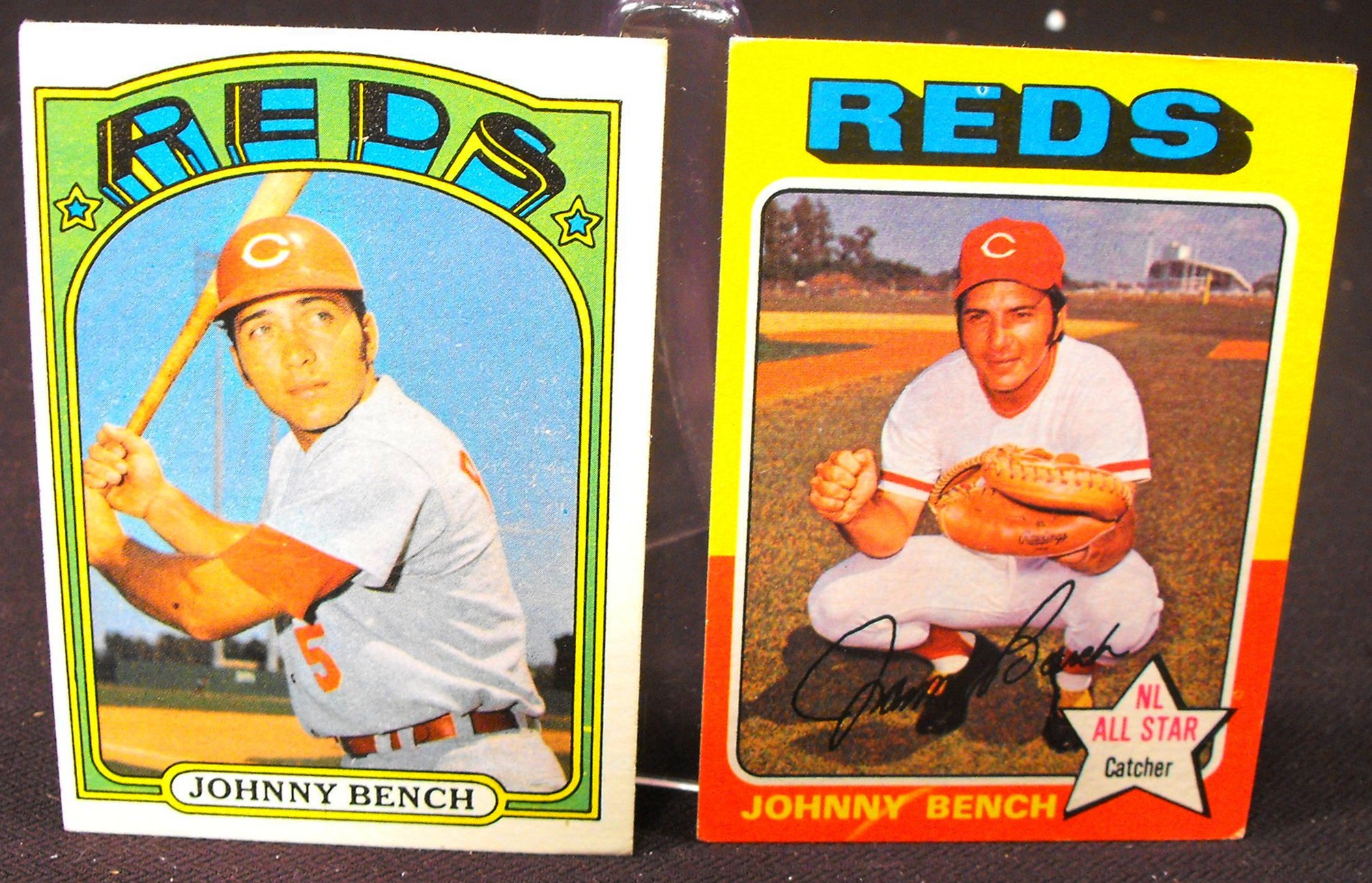 Vintage Johnny Bench Topps Baseball Cards